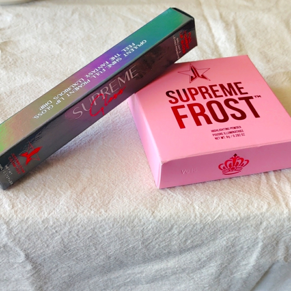 Jeffree Star Set Highlighting Powder & Lip Gloss